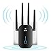 Produktbild WLAN Repeater WLAN Verstärker 1200Mbit/s WiFi Verstärker, WiFi Repeater Dual-Band 867 Mbit/s und 300 Mbit/s mit Repeater/Router/AP Modus WiFi Extender Kompatibel mit Allen Geräten, 4*3dBi Antennas