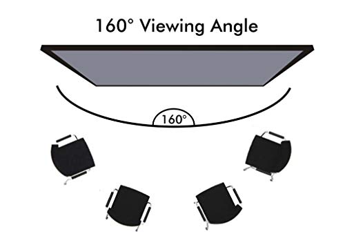 Image of Big VUE 100 Inches Fixed Frame Projector Screen 16:9 Diagonal Active 3D 4K Ultra Hd Projector Screen for Classroom, Office & Home Theater (100 Inch, Grey)