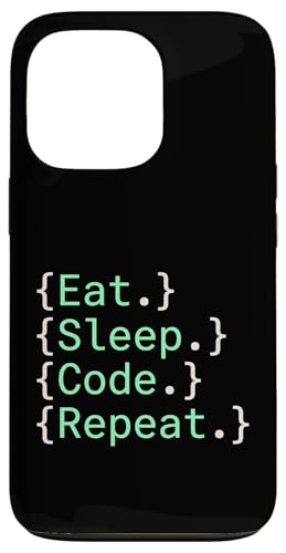 Eat Sleep Code Repeat �\�t�g�E�F�A�J���� �X�}�z�P�[�X iPhone 13 Pro �p