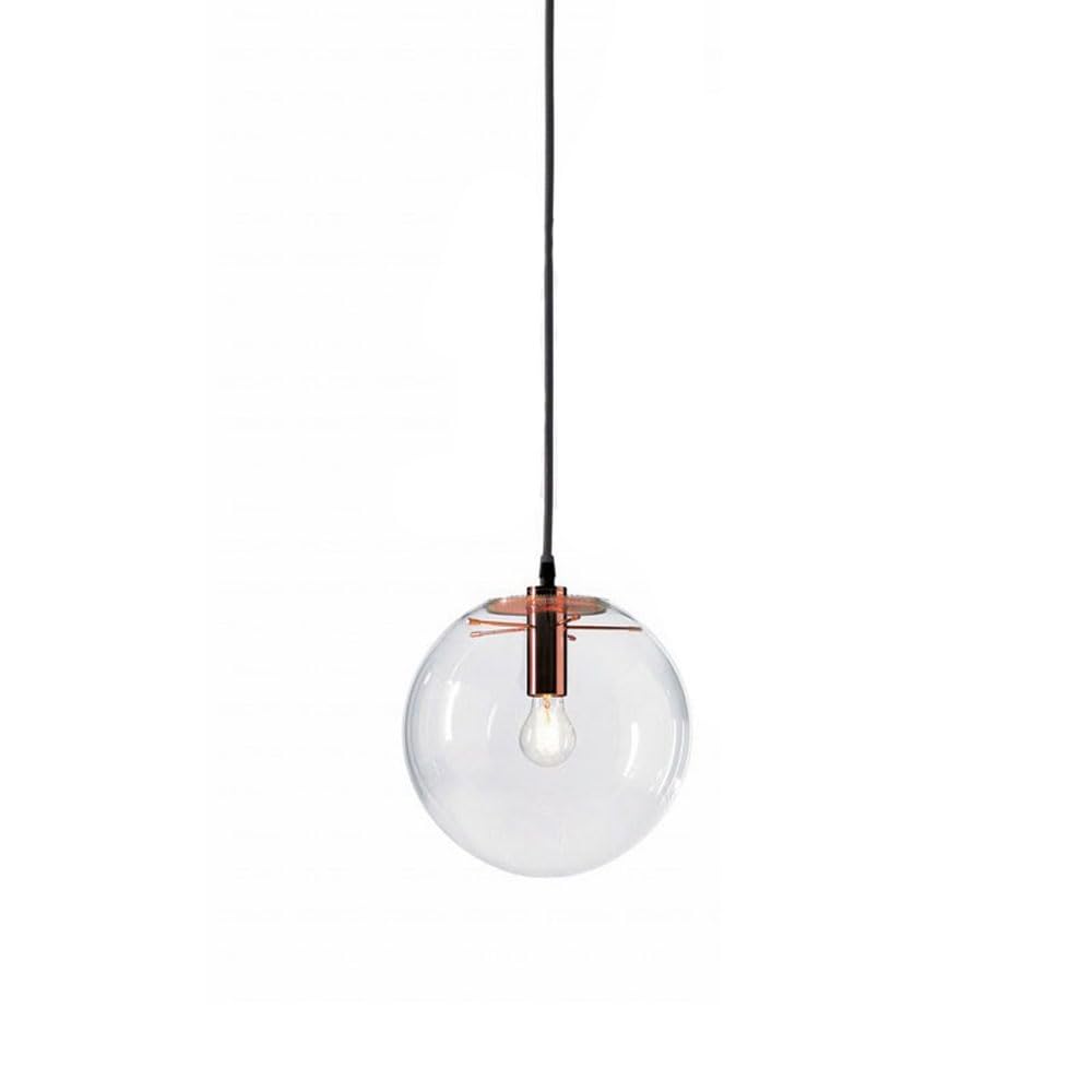 Suspension sphérique créative en verre luminaire décoratif E27