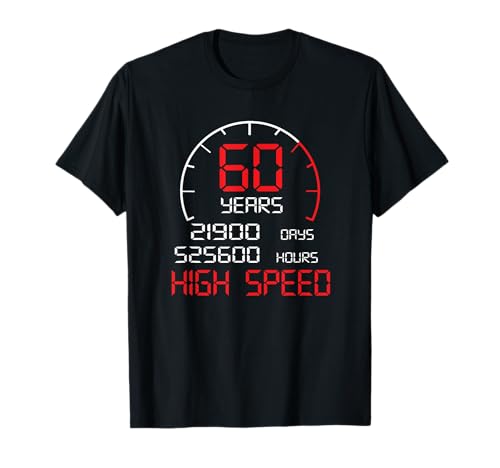 Ventilador de coche, 60 años de deportes de motor, pantalla de 60 cumpleaños Camiseta