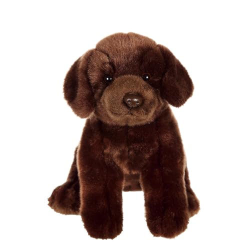 sitzender Hund 25 cm brauner Labrador - Kuscheltier für Kinder - in 8 verschiedenen Modellen erhältlich - 071525