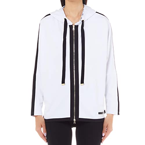 Sweat Liu Jo zippé à capuche ajustée et confort thermique bicolore pour femme