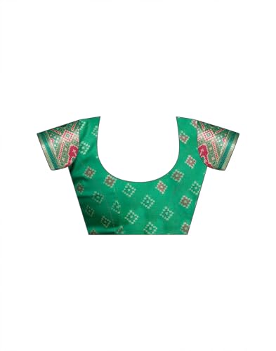 Image of MADHUHANSH Women's Cotton Linen Saree with Unstitched Blouse Piece and Floral Printed Pattern | Women Saree for Special Occasion | Stylish Modern Sarees