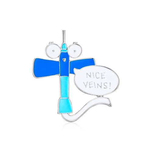 Dr's gift Anatomical Veins Enamel Lapel Pin for Nurses Nice Veins Badge Funny Doctor Pin for White Coat Medical Staff Appreciation Gift