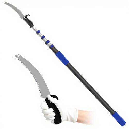 Telescopic Pruning Saw, Bai You Mei Branch Cutter Perch Pruning Giraffe Telescopic 1.3-4 m Pole Pruner Telescopic Sector Saw Pruning Saw Long Extendable Handle