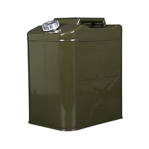 Auslaufsicher Benzinkanister aus Metall, Hohe Kapazität Benzinkanister mit Universalauslauf, 30 Liter, 35 Liter, 40 Liter, 50 Liter, 60 Liter Kanister für Motorrad und Auto