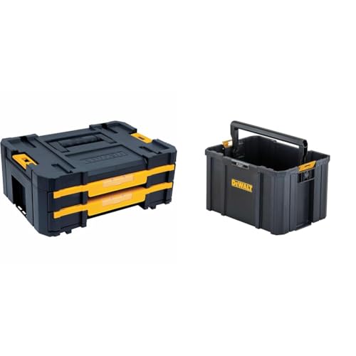 �y�Z�b�g�����z�f�E�H���g(DEWALT) 2�i�`�F�X�g �����o���^�C�v �e�B�[�X�^�b�N DWST17804 + TSTAK �~���N�{�b�N�X �H� ���[�P�[�X �c�[���{�b�N�X �����^�т₷�� �����O�n���h�� �ςݏd�ˎ��[ DWST17809