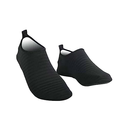 BESTYASH 1 Pair Non Slip Silicone Socks for Yoga Thickened Foot Cover Black Durable Enhanced Balance Stability for Home Use