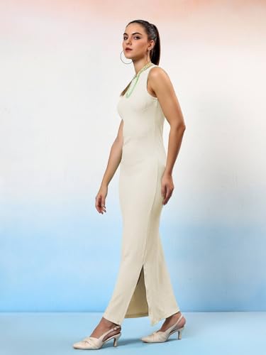 Image of KOTTY Women's Flowy Midi Round Neck Plus Size Dress