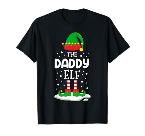 The Daddy Elf Christmas Family Matching Outfit Xmas Group T-Shirt