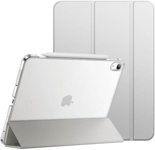 JETech Etui dla iPad Air 5./4. (2022/2020 Model, 10,9 Cala), Smukła Stojak Twardy tył Pokrowiec z Funkcją Case Automatycznego Budzenia/Snu (Niebieski)