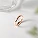Greenpod 4MM Rose Gold Plated Tungsten Wedding Band for Women Faceted Edge Dome Polished Engagement Rings Size 7