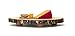 Lipper International Acacia Tree Bark Footed Server for Cheese, Crackers, and Hors D'oeuvres, Small, 10
