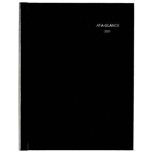 2021 Weekly Appointment Book & Planner by AT-A-GLANCE, 8" x 11", Large, Hardcover, DayMinder, Black (G520H0021)