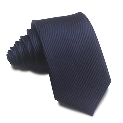 Men Ties, Luoqun88 Classic Men's Solid Satin Neck Tie, Premium Elegant Solid Color Necktie, Black Stylish Silk Tie, Formal Neckties for Men Formal Business Wedding Party Interview Wear Tie (Navy Blue)