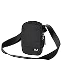 Material: Polyeste Jack Wolfskin Unisex Secretary Umhängetasche, black, Einheitsgröße