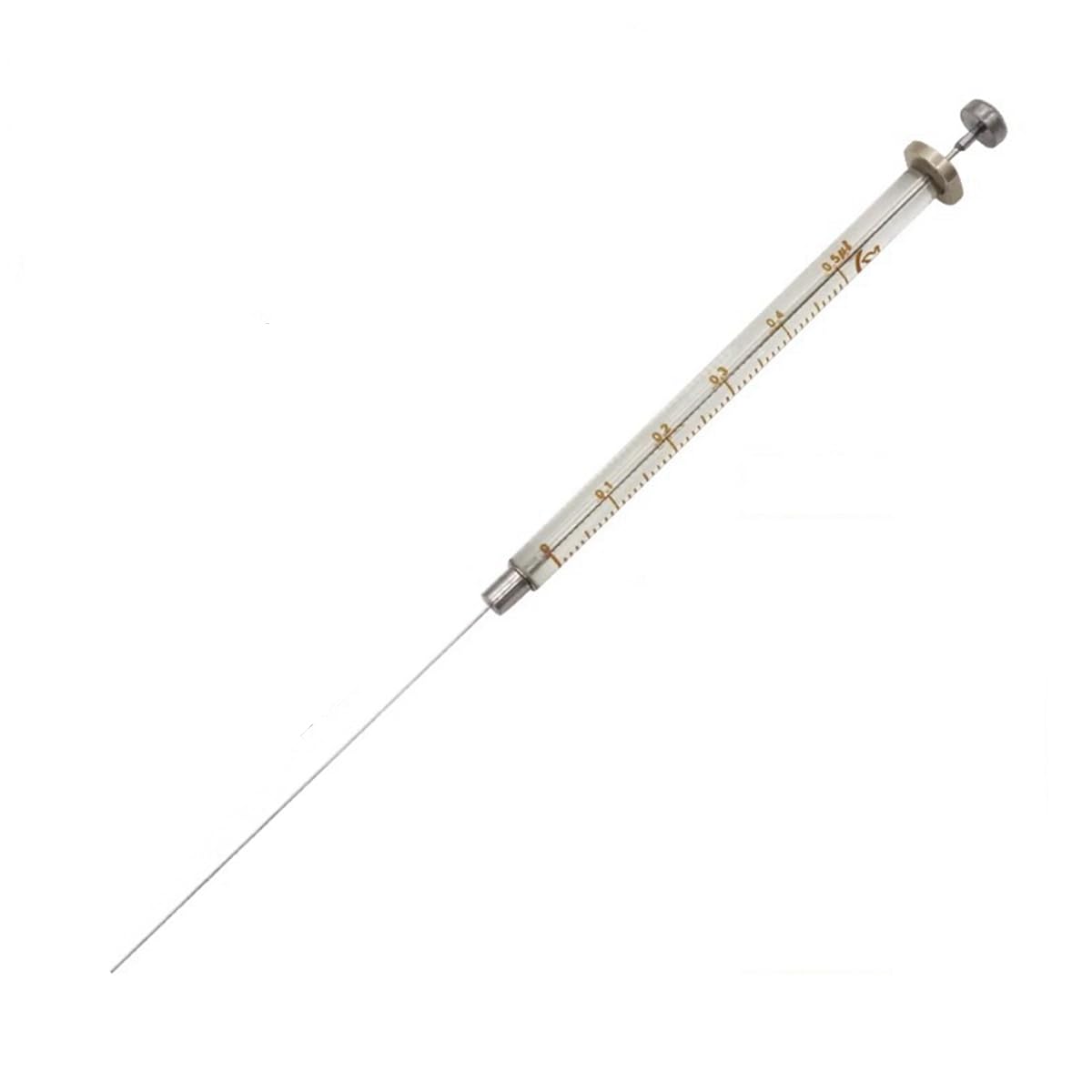 Lab Glass Chromatography Syringe,Glass Micro Syringe Microliter,Trace Injector,Microinjector, Sampler Flat Needle Tip,Glassware (1000ul(1ml))