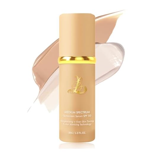 Foundation 4 in 1 - Color Changing Foundation, Medium Spectrum with SPF 50, Hypoallergenic Hydrating Liquid Concealer, Long-lasting & Waterproof Natural Finish - 1.0 fl oz