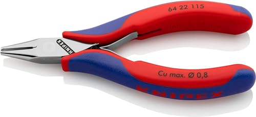 Knipex Pince coupante de devant pour l'électronique avec poignées multimatières 115 mm, 64 22 115