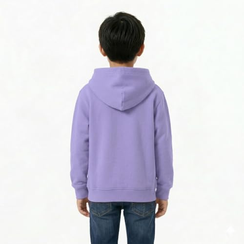 Image of HOODLIFE Kids Zip-Up Hoodie Sweatshirt for Boy Soft Cotton Blend Hooded Jacket with Pockets, Comfortable Everyday Wear for Kids
