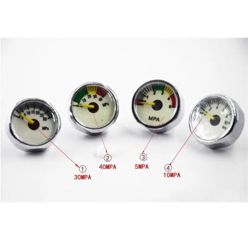 Manomètre de pression en métal 25mm M8 mini indicateur hydraulique