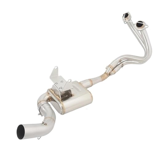 de Escape para motocicleta sistema de Escape Para Kawasaki para Ninja 650 Z650 ER6N ER6F 2017-2022 sistemas de Escape de motocicleta conexión de tubo de enlace medio delantero silenciador de 51mm