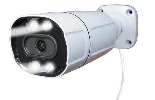 Sinis 4K 8MP Outdoor Security IP Bullet PoE Camera, AI