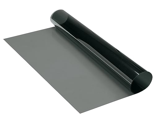 Image of FOLIATEC Window Tint Film for Car Windows, Blacknight Reflex Dark, 51 x 400 cm + 76 x 152 cm, with ABG, 85% Blackout