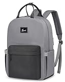 LOVEVOOK Schulrucksack Teenager, Laptop Rucksack Damen Elegant 15.6 Zoll Schultasche Mädchen City Backpack Women Modern Tagesrucksäcke Wasserdicht School Bag Casual Daypacks für Schule Uni Reise, Blau