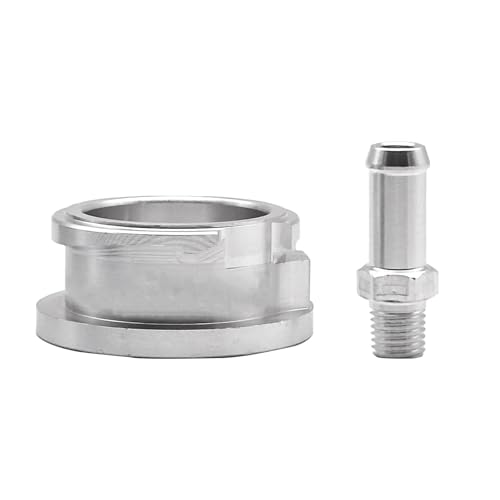 Radiador del coche Adaptador de brida para conector manguera soldable aluminio 41 mm o 32 para radiador coche, color plateado Radiadores del motor(32mm)