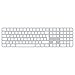 Produktbild Apple Magic Keyboard mit Touch ID und Ziffernblock (für Mac Chip) - Türkisch-Q - Silber
