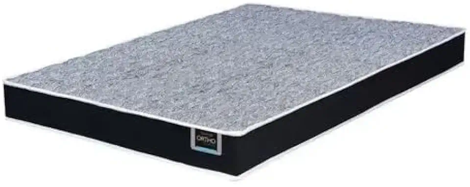 Colchão Casal de Espuma D28 Selado Inmetro Preto 138x188x14 Anti Germes Ot