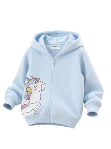 Image of The Mom Store Winter Jackets for Kids | Cute Sweatshirt and Cool Hoodies for Baby Boy and Baby Girls | with Zippers | Hoodie Cap