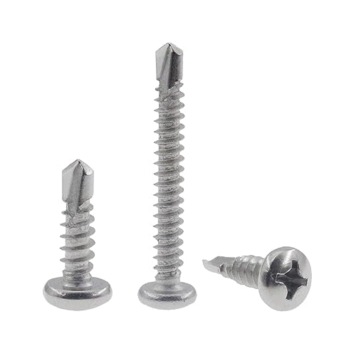 #10 x 3/4 pulgadas Tornillos autoperforantes 150 piezas miniatura 6