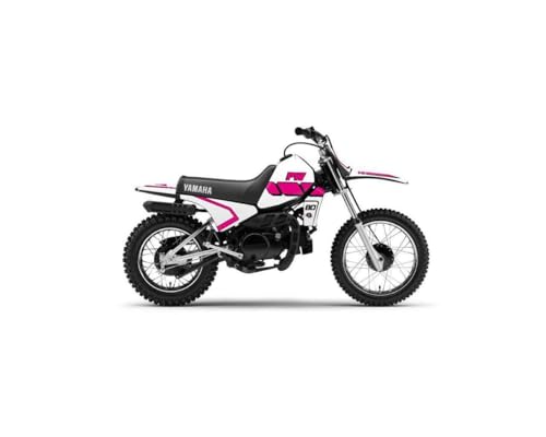 Kit déco Yamaha PW 80 rose vintage autocollant haute résistance