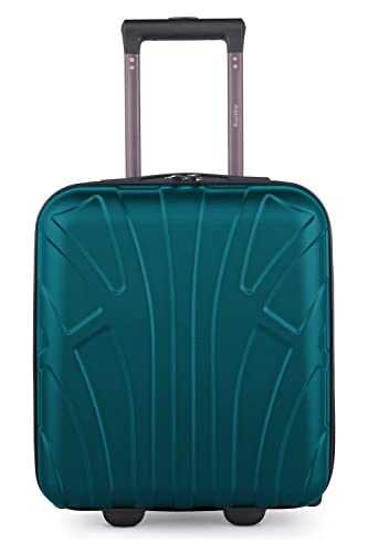 Valise cabine 45x36x20 cm en ABS rigide avec 2 roues vert aqua