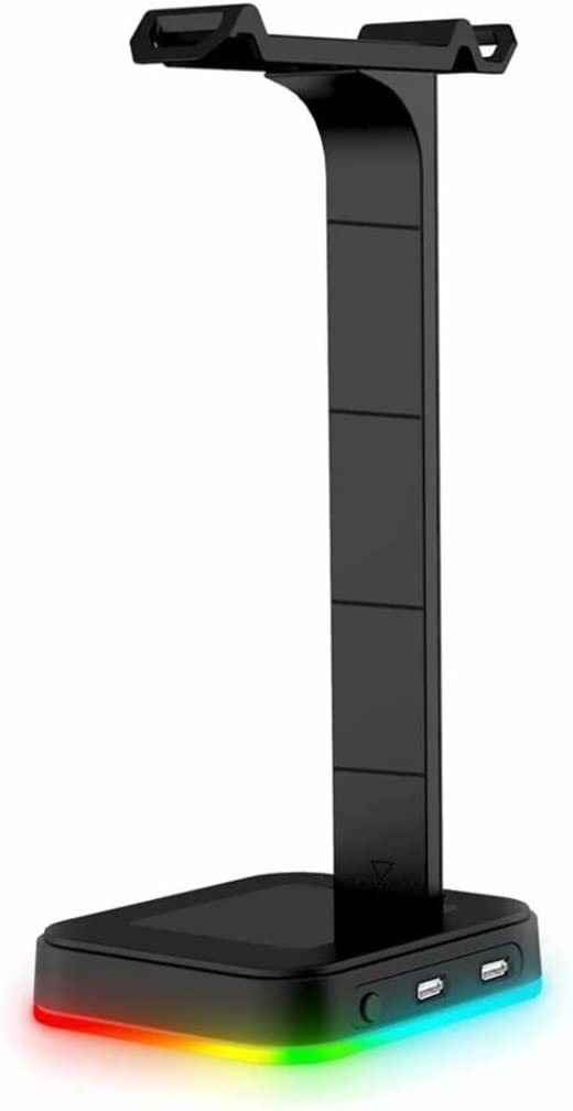 Supporto per Cuffie Supporto per Cuffie RGB Supporto per Cuffie da Tavolo Supporto per Auricolari Supporto per Auricolari Supporto USB Accessori per PC da Gioco Supporto Cuffie