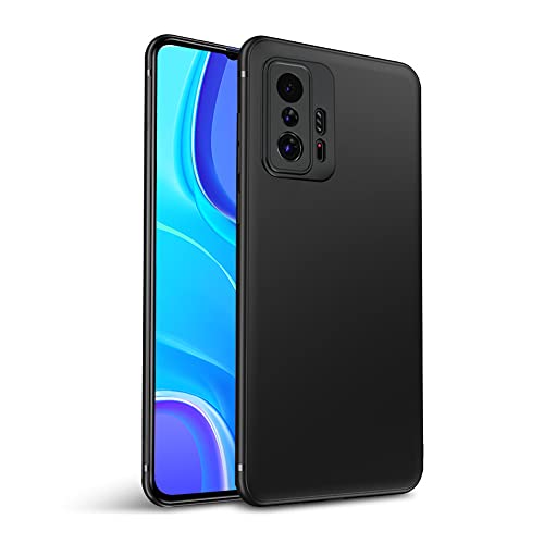 Olliwon Funda Compatible con Xiaomi Mi 11T 5G / 11T Pro 5G, Carcasa Antigolpes y Anti Arañazos Ultra Delgado Flexible TPU Protección para Xiaomi Mi 11T 5G / 11T Pro 5G - Negro Mate Cover