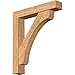 Ekena Millwork BKT0806X42X48LEC05SWR Legacy Block Smooth Bracket w/Offset Brace, Western Red Cedar