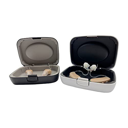 Hearing Aid Case Portable Protective Premium Texture Storage Case For Bte Cic Iic Ite Durable And Durable (White) #TOP3