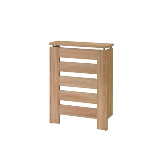 D&J Muebles Kit Cubre radiador, Cubierta para radiador, Moderno, Color Roble, Listones, Parrilla, Diseño, ingeniería, Cubreradiador Hércules Roble, Cubre radiador de 60x84x20 (60 x 84 x 20)