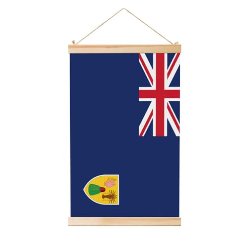 Póster de las Islas Turcas y Caicos colgante en lienzo elegante para pared