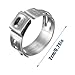 100PCS Stainless Steel 304 Single Ear Pipe Clamps,6.5-21mm Sizes for Plumbing Automotive Industrial Hose Repair,10.8,13.3mm 100pcs