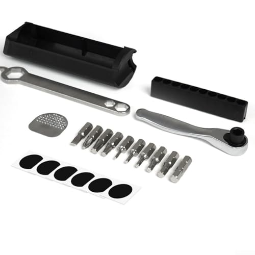 CRIDENG Caja de herramientas compacta oculta para bicicleta, para accesorios Brompton Essentials, bolsa de almacenamiento interior para marco (B)