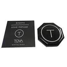 عطر Tova Nights Solid Perfume Compact Floral Woody Pocket Perfume Dab-On للنساء مصنوع في الولايات المتحدة الأمريكية وخالٍ من القسوة 2.4 جرام