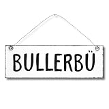 Bullerbü - Dekoschild Türschild Wandschild Holz Deko 