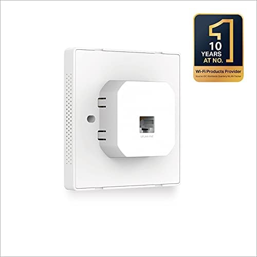 TP-Link EAP115-Wall Omada N300 Wireless Wall-Plate Access Point, 802.3af, Easily Wall Mount, Free EAP Controller Software