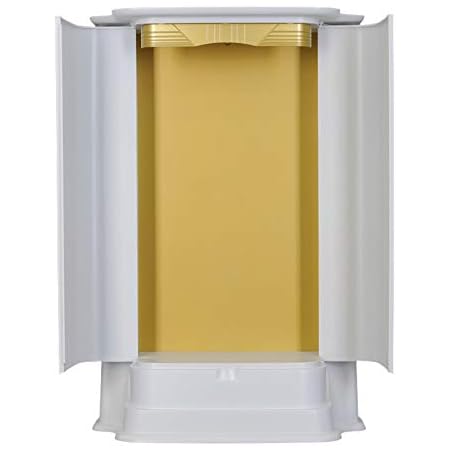 Amazon 誓願堂 エンジョイ パールホワイト 高さ57cm 幅38cm 奥行17cm お厨子 高さ44cm 幅24 5cm コンパクト仏壇 創価学会 Abs樹脂 エンジョイ パールホワイト 仏壇 オンライン通販