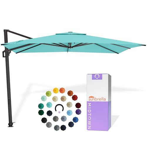 Image of Midtown Umbrellas Grande Square - 9 x 9 Ft Cantilever Umbrella